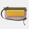 GUY LAROCHE Bolso bandolera de piel combinada con solapa para mujer