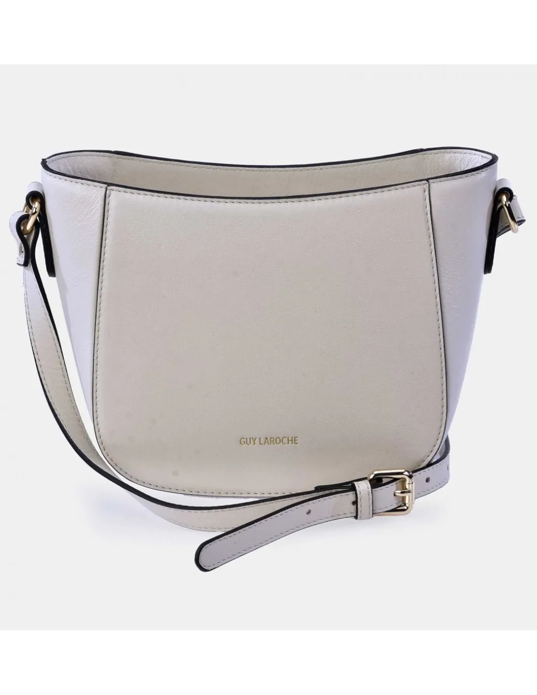 GUY LAROCHE bolso bandolera con cremallera en piel suave para mujer