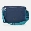 GUY LAROCHE bolso bandolera grande para mujer en calidad Nylon con doble cremallera