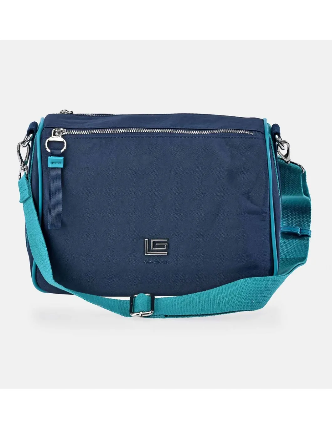 GUY LAROCHE bolso bandolera grande para mujer en calidad Nylon con doble cremallera