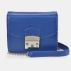 GUY LAROCHE Bolso bandolera metálica para mujer con solapa