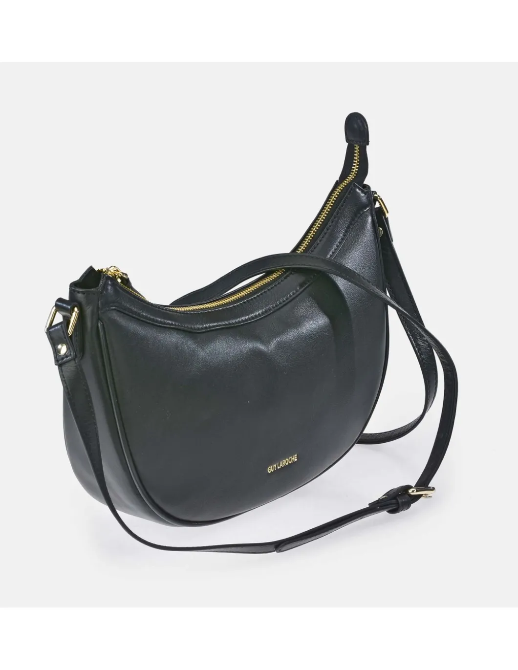 GUY LAROCHE bolso bandolera en piel para mujer colección caviar Negro