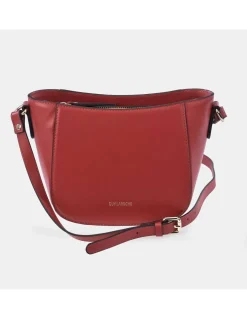 GUY LAROCHE bolso bandolera con cremallera en piel suave para mujer