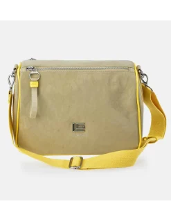 GUY LAROCHE bolso bandolera grande para mujer en calidad Nylon con doble cremallera