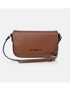 GUY LAROCHE Bolso bandolera de piel con solapa para mujer