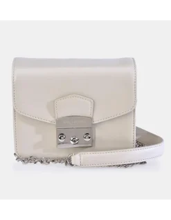 GUY LAROCHE Bolso bandolera metálica para mujer con solapa