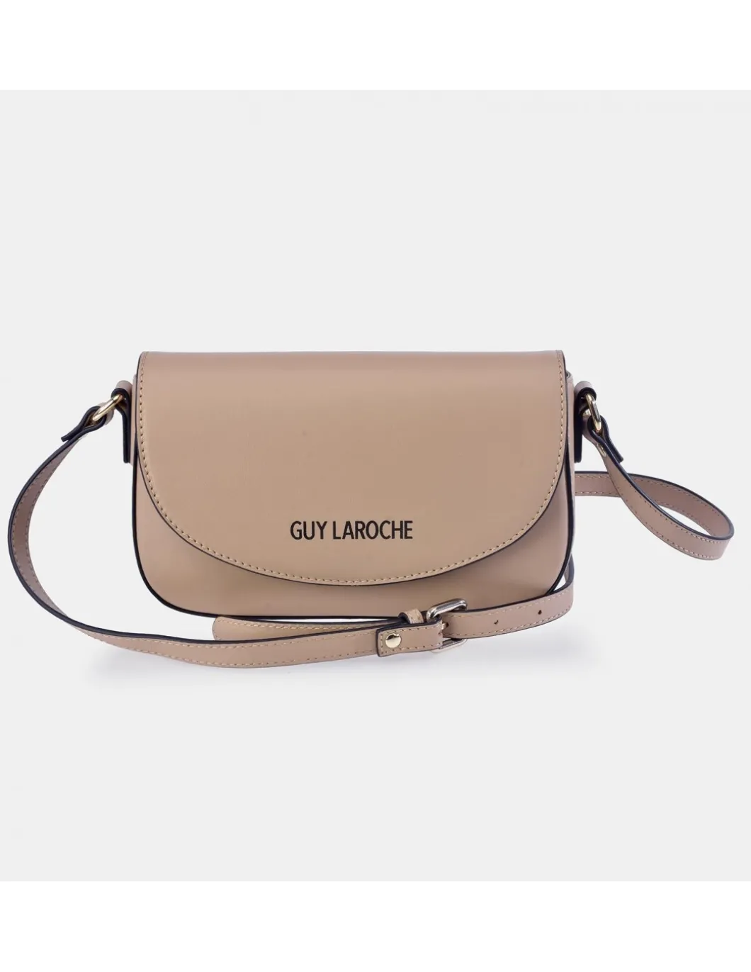 GUY LAROCHE Bolso bandolera de piel con solapa para mujer