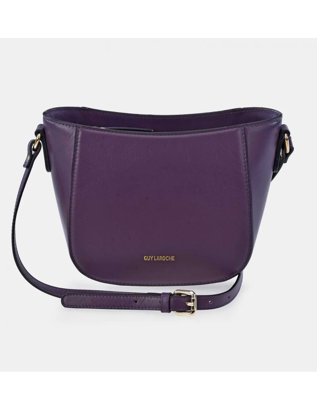 GUY LAROCHE bolso bandolera con cremallera en piel suave para mujer