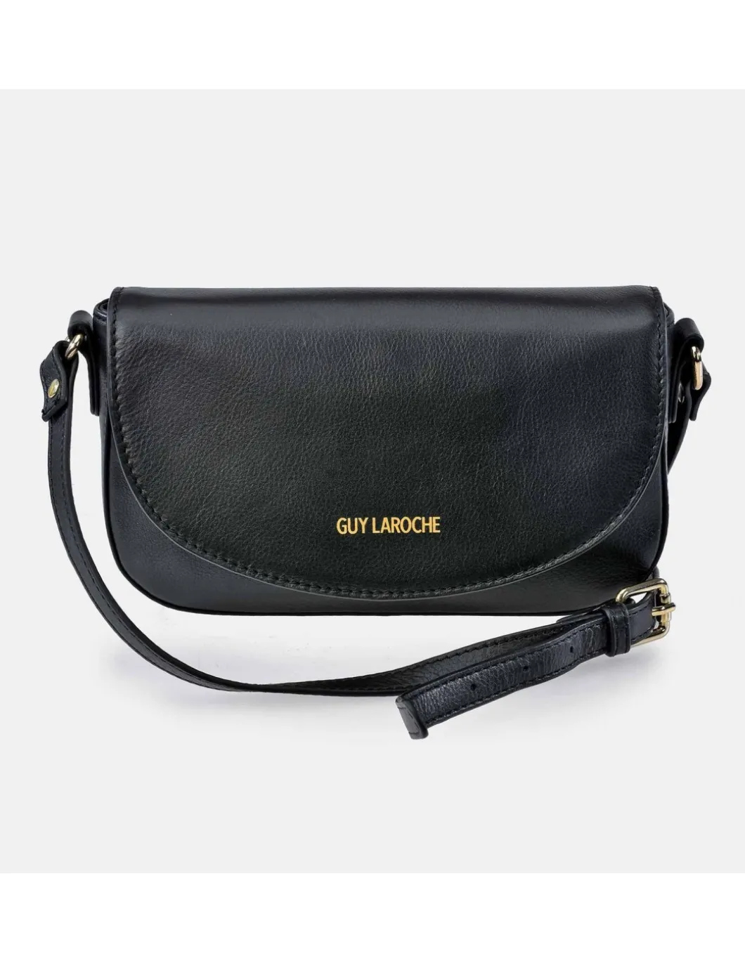 GUY LAROCHE Bolso bandolera de piel con solapa para mujer