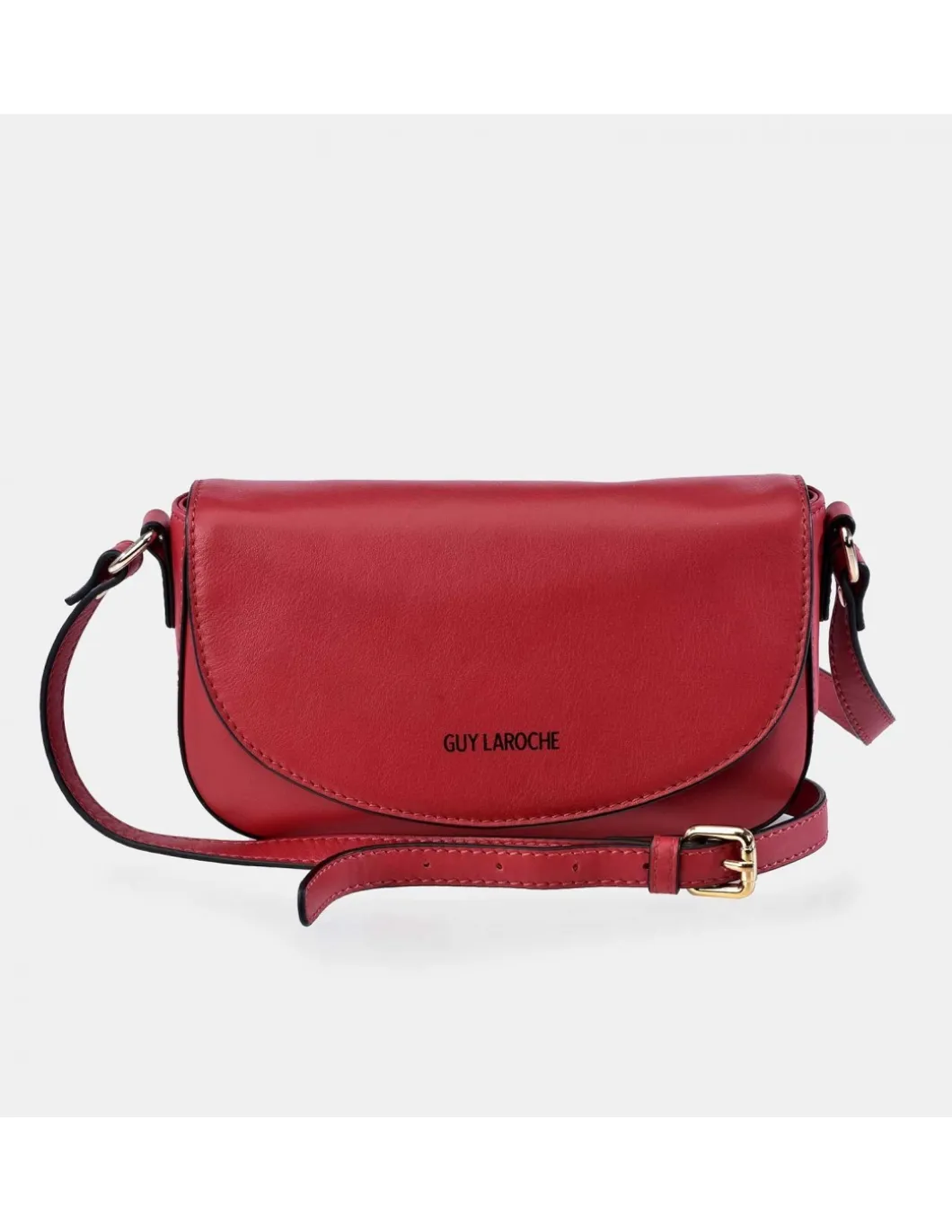 GUY LAROCHE Bolso bandolera de piel con solapa para mujer