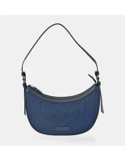 GUY LAROCHE bolso de hombro para mujer en lona y piel
