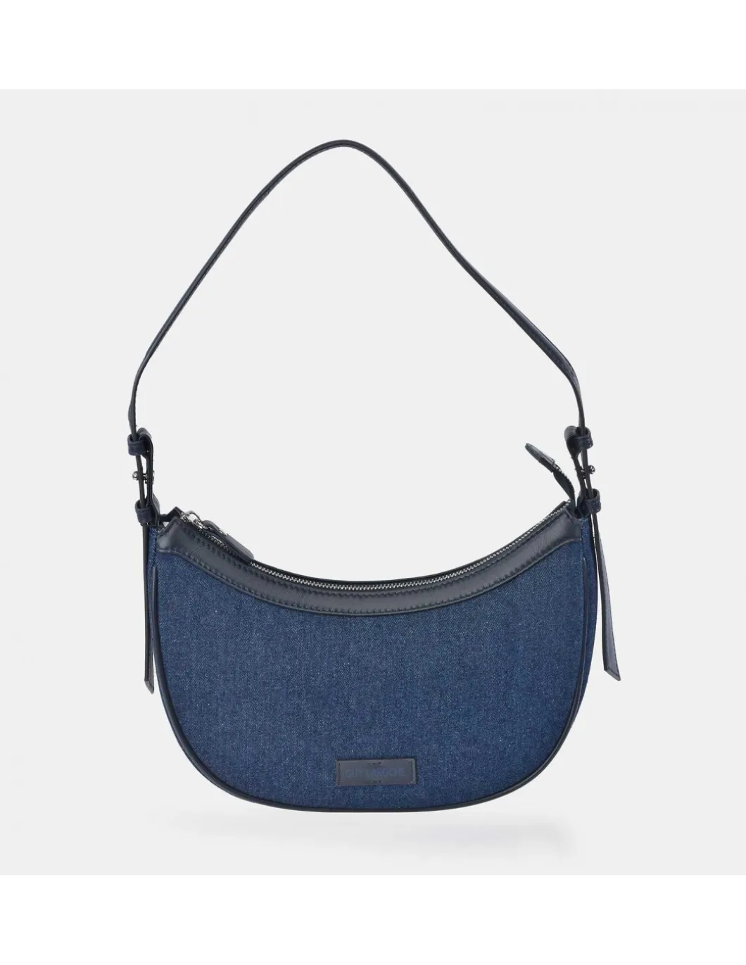 GUY LAROCHE bolso de hombro para mujer en lona y piel