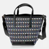 GUY LAROCHE bolso de mano en lona estampada logo