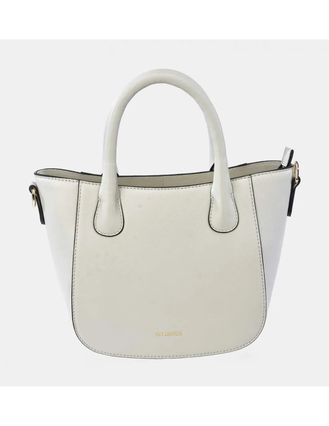 GUY LAROCHE bolso de mano en piel suave con bandolera
