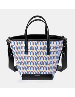 GUY LAROCHE bolso de mano en lona estampada logo