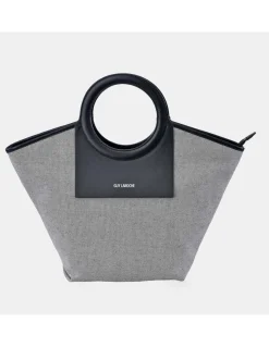 GUY LAROCHE bolso de mano tote para mujer en lona y piel