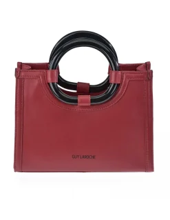 GUY LAROCHE Bolso de mano mini tote en piel y asas de aro para mujer
