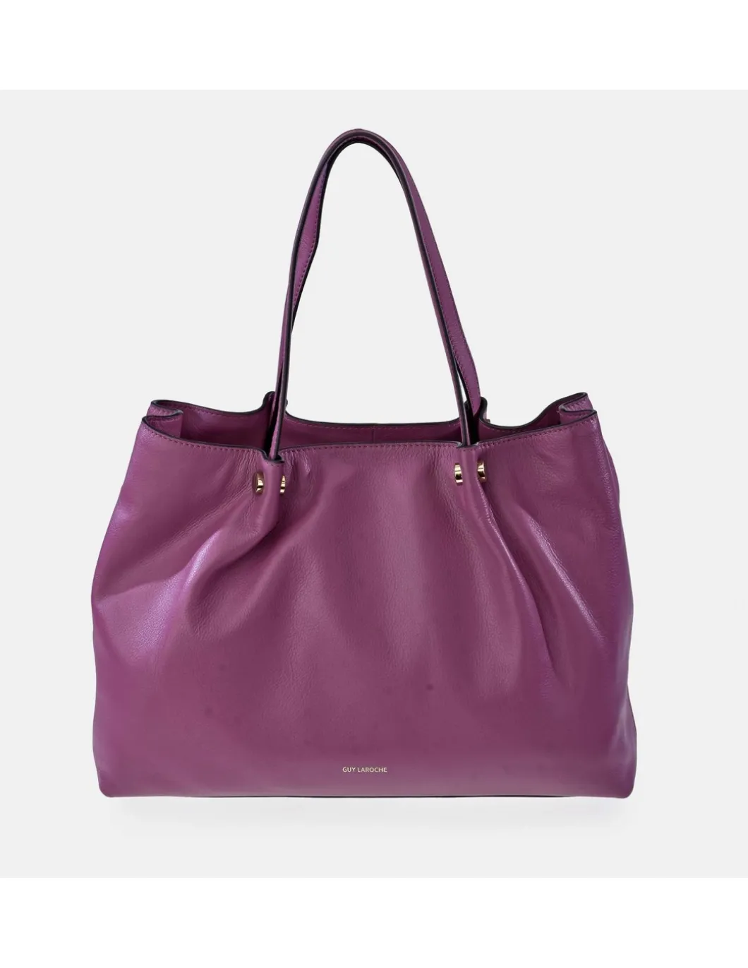 GUY LAROCHE Bolso de mano grande en piel para mujer con bandolera ajustable