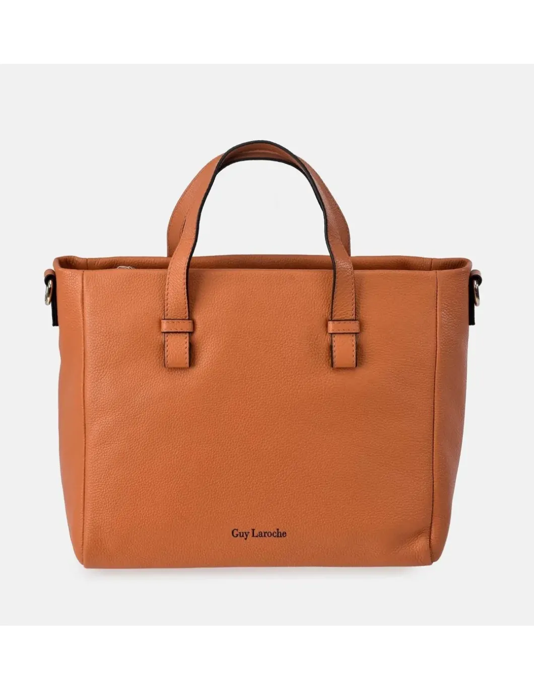 GUY LAROCHE Bolso de mano grande con bandolera en piel para mujer