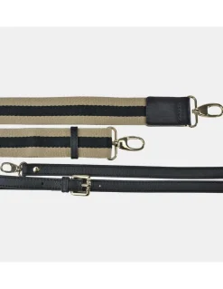 GUY LAROCHE Bolso de mano cuadrado de piel con dos bandoleras para mujer