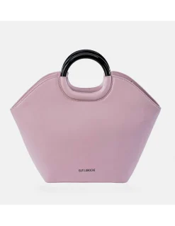 GUY LAROCHE Bolso de mano mini shopping en piel con asas de aro
