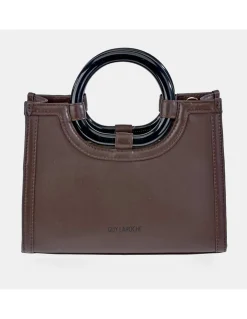 GUY LAROCHE Bolso de mano mini tote en piel y asas de aro para mujer