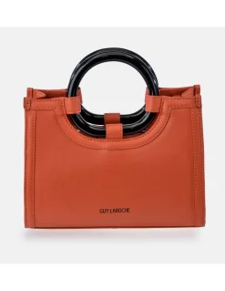 GUY LAROCHE Bolso de mano mini tote en piel y asas de aro para mujer