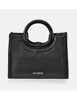 GUY LAROCHE Bolso de mano mini tote en piel y asas de aro para mujer