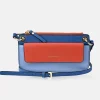 GUY LAROCHE Bolso de piel con bandolera y solapa colores
