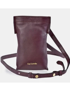 GUY LAROCHE Bolso para móvil en piel con bandolera ajustable para mujer