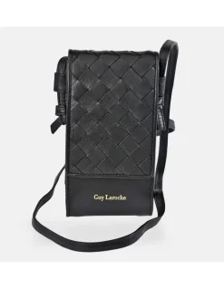 GUY LAROCHE Bolso para móvil en piel tiras con solapa para mujer