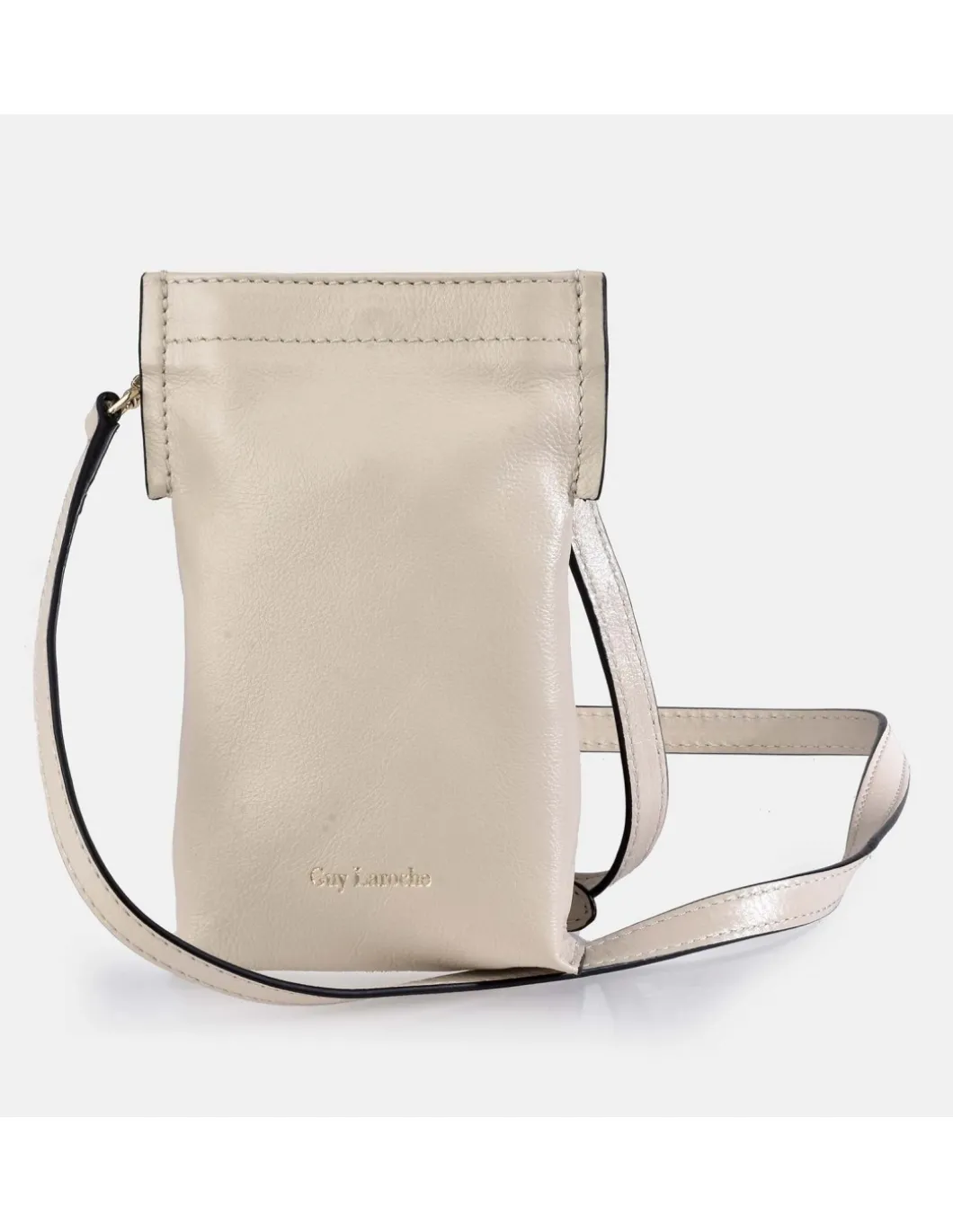GUY LAROCHE Bolso para móvil en piel con bandolera ajustable para mujer