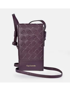GUY LAROCHE Bolso para móvil en piel tiras con solapa para mujer