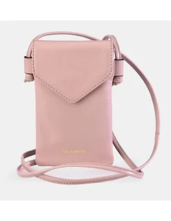 GUY LAROCHE Bolso para móvil en piel con bandolera y solapa para mujer