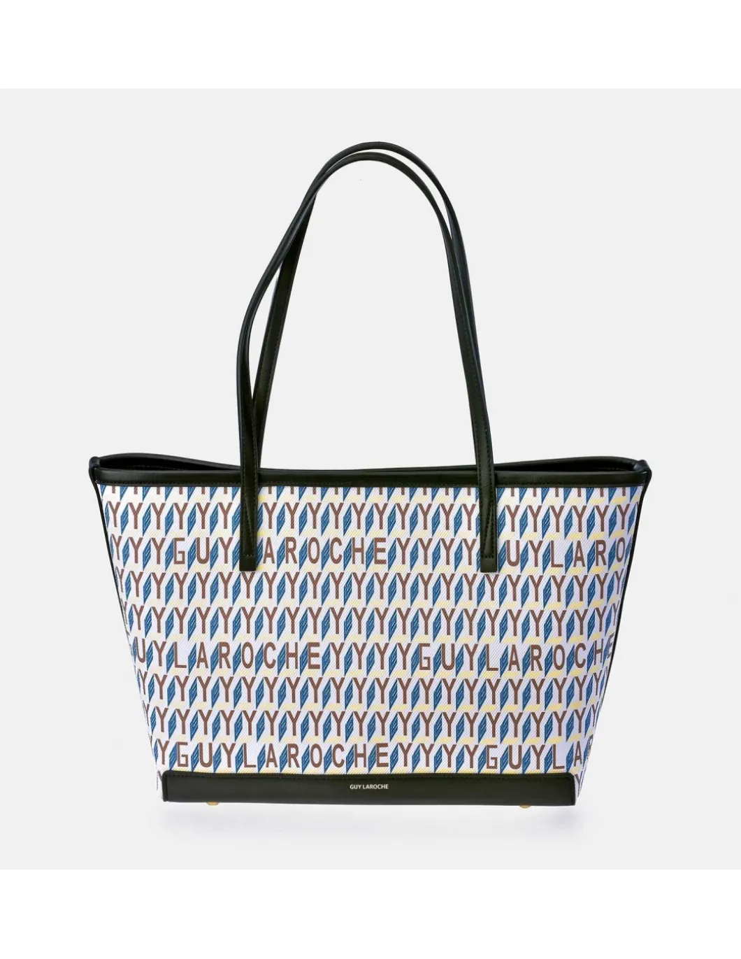 GUY LAROCHE bolso shopping en lona estampada logo
