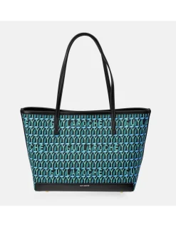 GUY LAROCHE bolso shopping en lona estampada logo