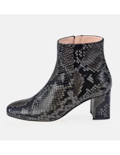 GUY LAROCHE Botín de tacón alto para mujer en piel grabado Serpiente