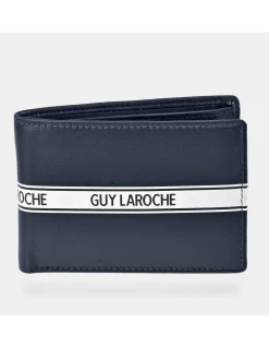 GUY LAROCHE Cartera americano compacta en piel para hombre con monedero