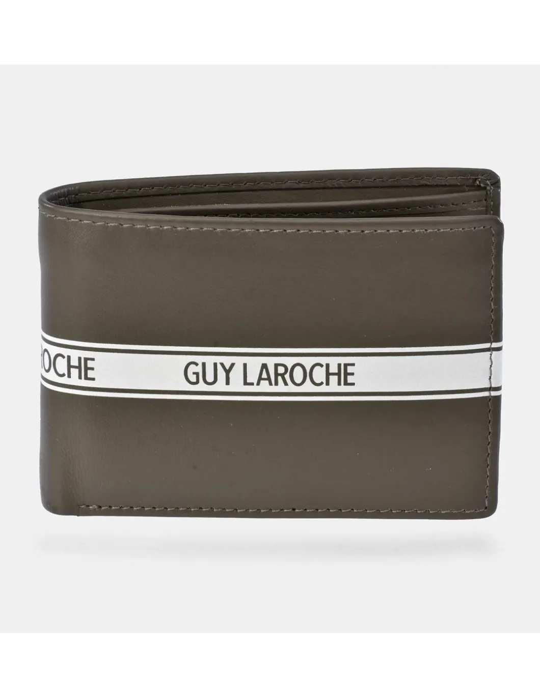 GUY LAROCHE Cartera americano compacta en piel para hombre con monedero