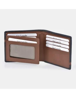 GUY LAROCHE Cartera Billetera de piel para hombre tipo americano Colección Napa