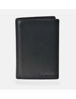GUY LAROCHE Cartera billetera gran formato en piel suave para hombre con monedero