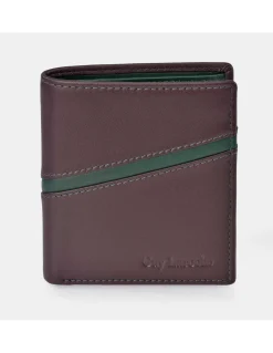 GUY LAROCHE Cartera Billetera de piel para hombre pequeña Colección Napa