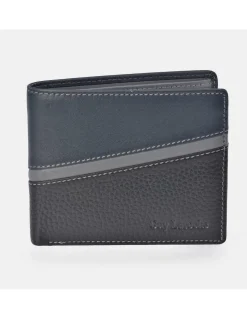 GUY LAROCHE Cartera billetera piel para hombre tipo americano Colección Napa Grano