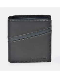 GUY LAROCHE Cartera Billetera de piel para hombre pequeña Colección Napa