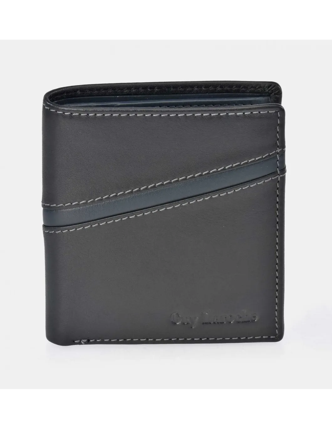 GUY LAROCHE Cartera Billetera de piel para hombre pequeña Colección Napa
