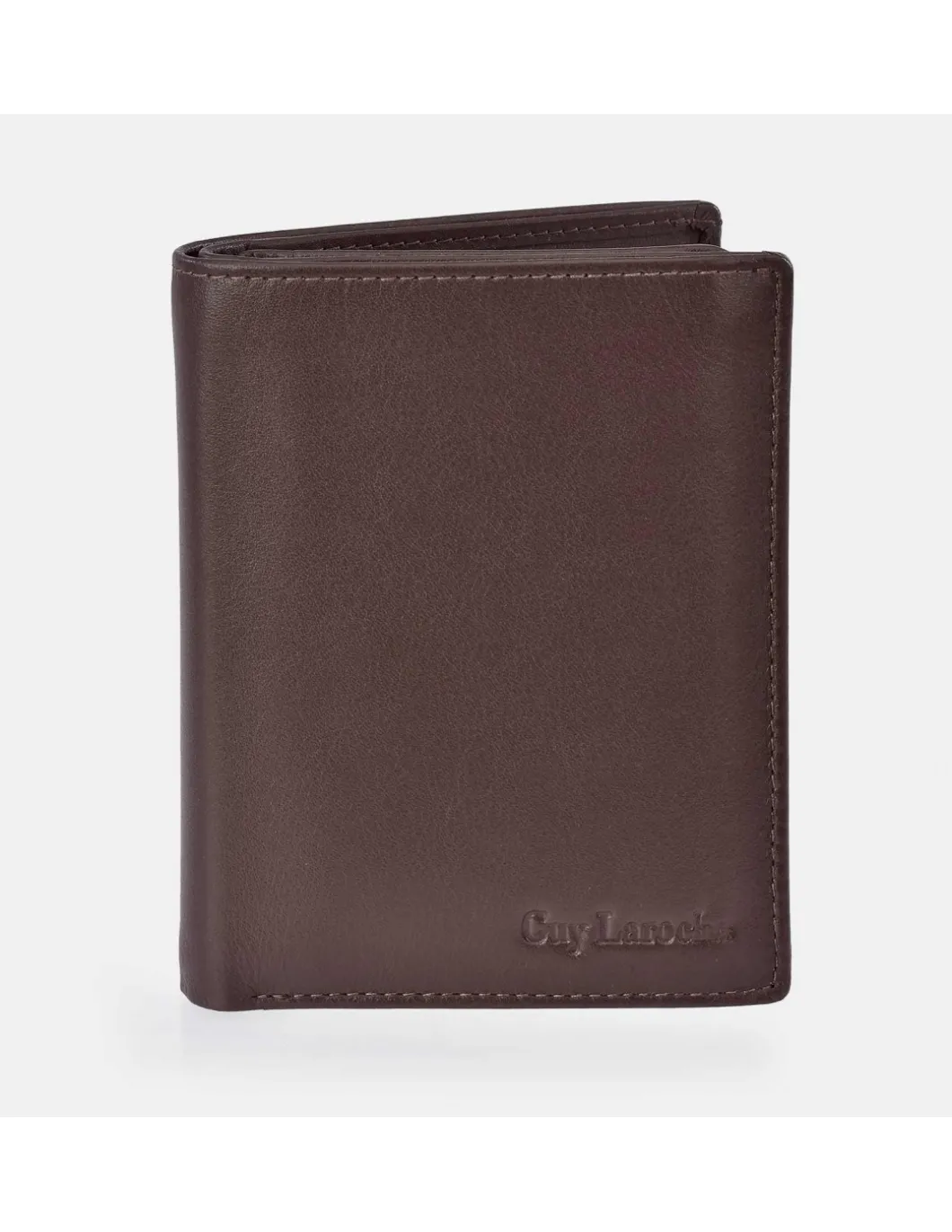 GUY LAROCHE Cartera clásica en piel suave para hombre grande