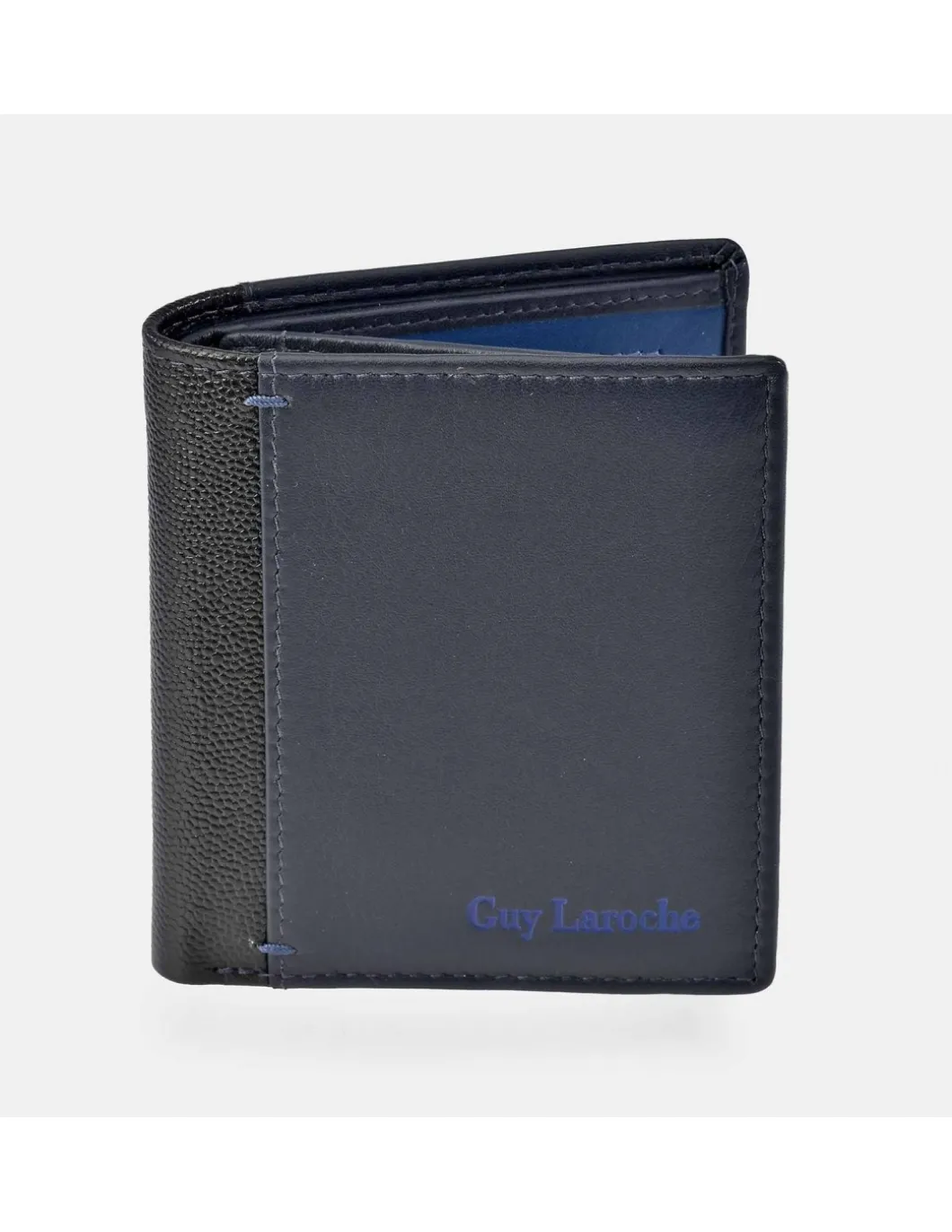 GUY LAROCHE Cartera compacta para hombre en piel combinada