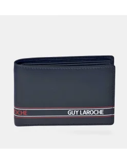GUY LAROCHE cartera compacta en piel tipo americano para hombre