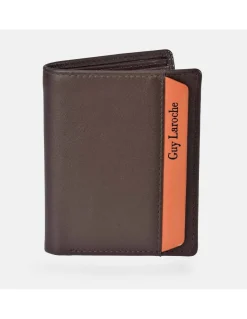 GUY LAROCHE Cartera compacta para hombre en piel colores