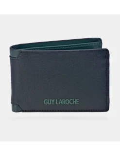 GUY LAROCHE Cartera compacta tipo americano con monedero en piel colores para hombre